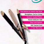 VHSCC-01 3-in-1 Hair Styler - Black & Gold-Toned