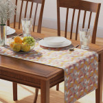 Multicolour Geometric Printed Pure Cotton Rectangular Table Runner