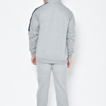 Men Grey Melange Solid Tracksuit