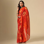 Floral Printed Brasso Saree