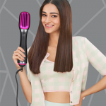 VHSD-01 Multi-Styler Brush & Hair Dryer with Keratin Infused Bristles - Black & Pink