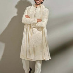 Pristine Off White Sherwani With Dupatta