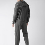 Men Blue & Charcoal Grey Solid Reversible Tracksuit