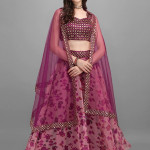 Floral Print Flared Lehenga Choli Set with Dupatta